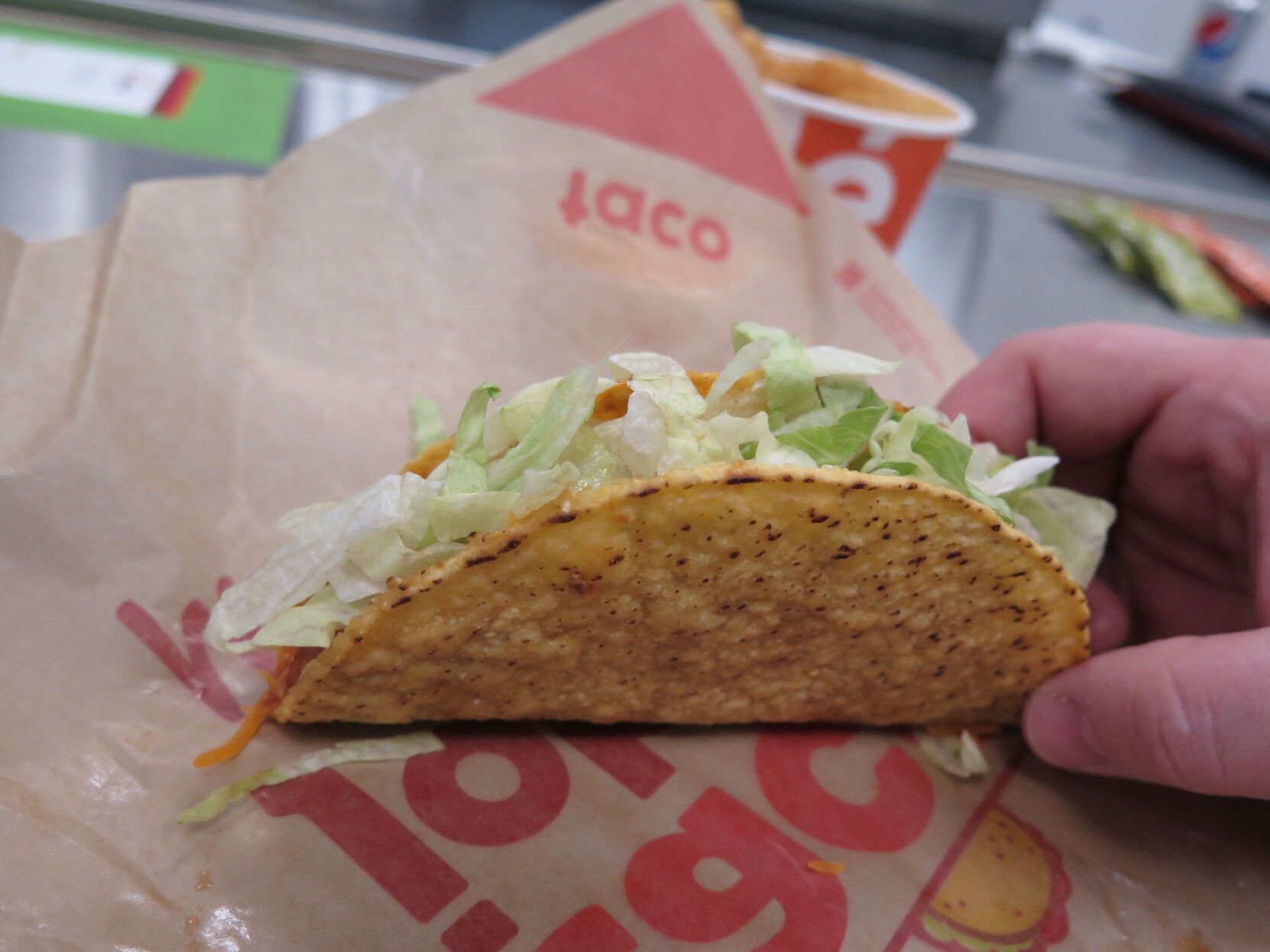 Example tacos from Taco John
